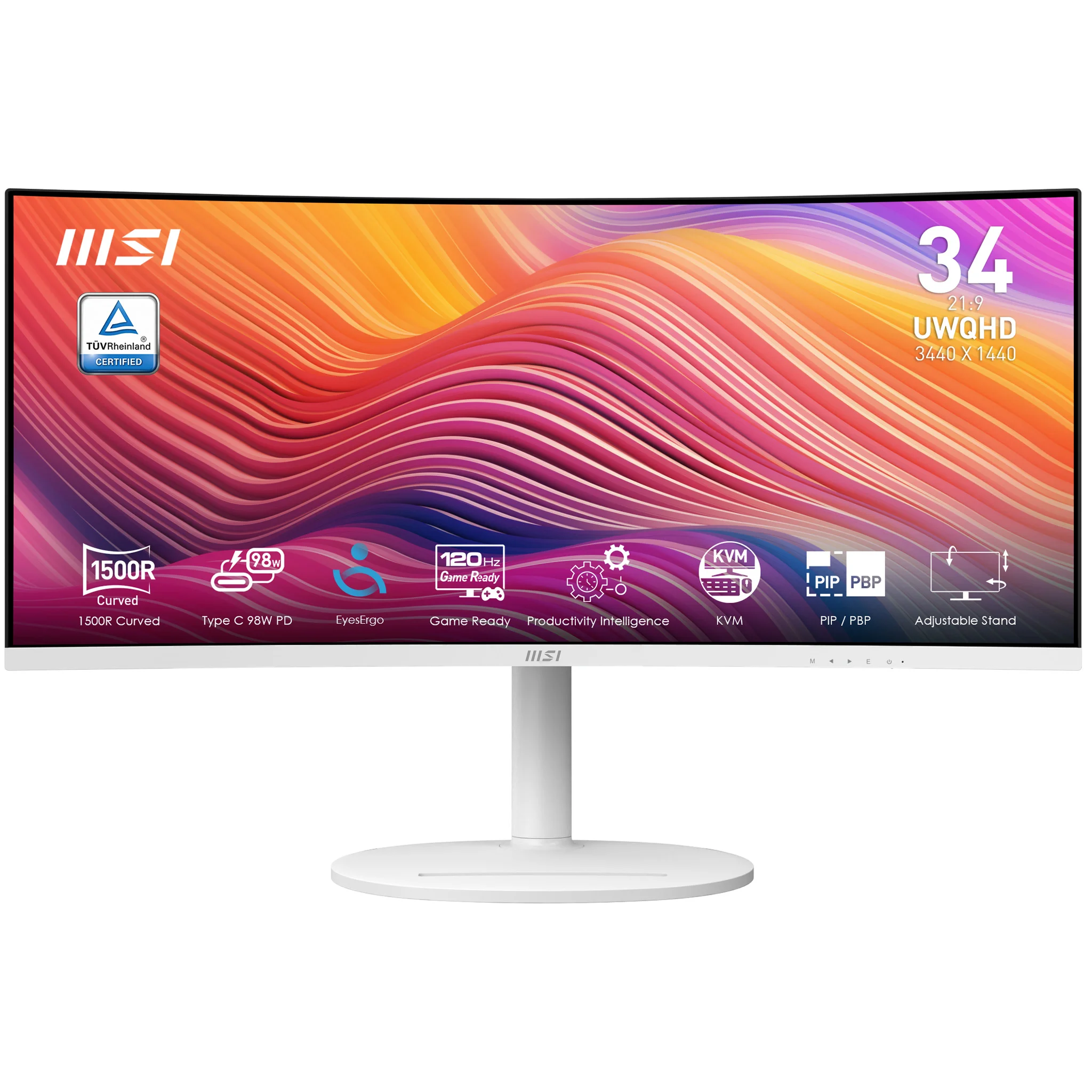 MSI MONITOR MODERN MD342CQPW 34" VA CURVO 1500R