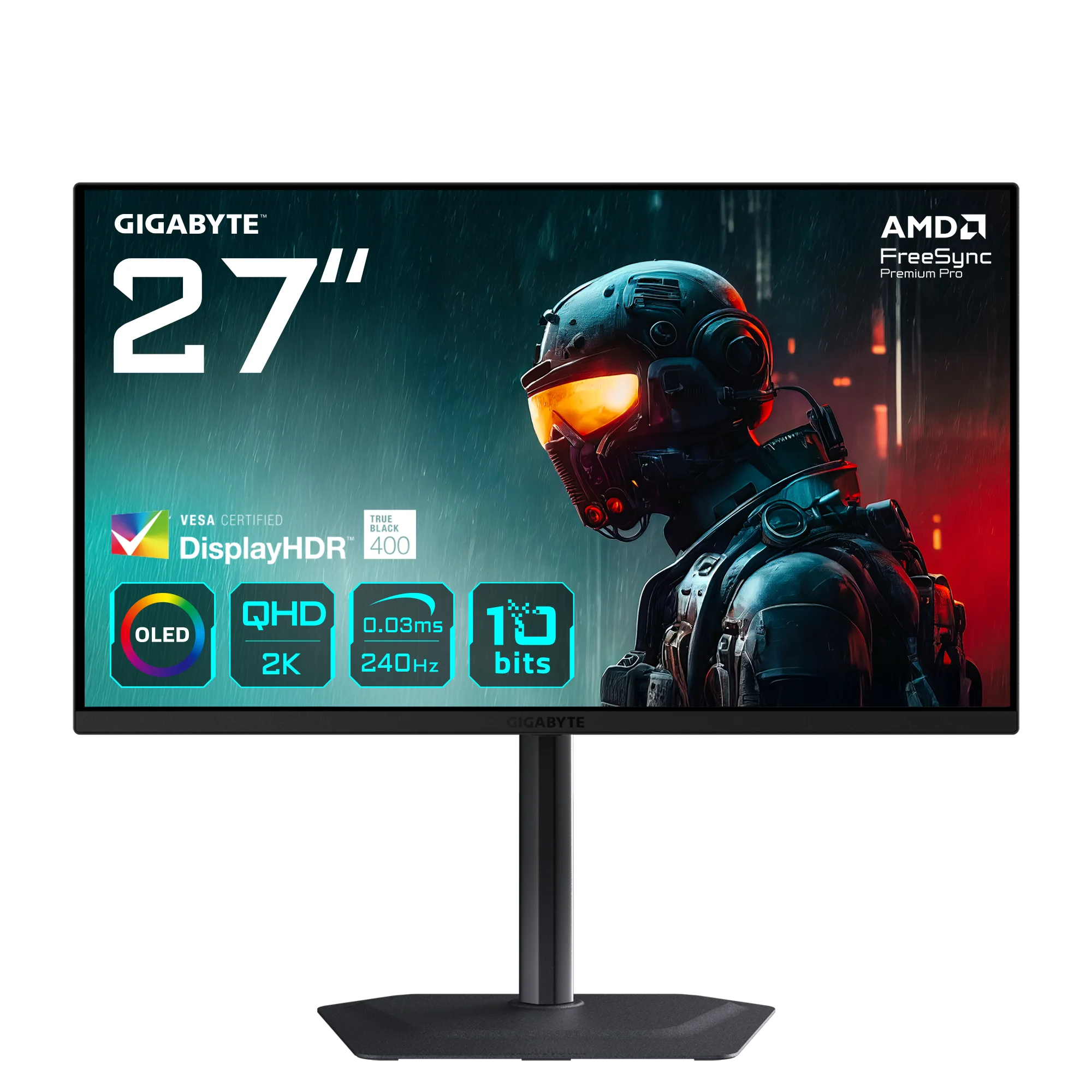 GIGABYTE MO27Q2 27" Monitor Gaming OLED QHD